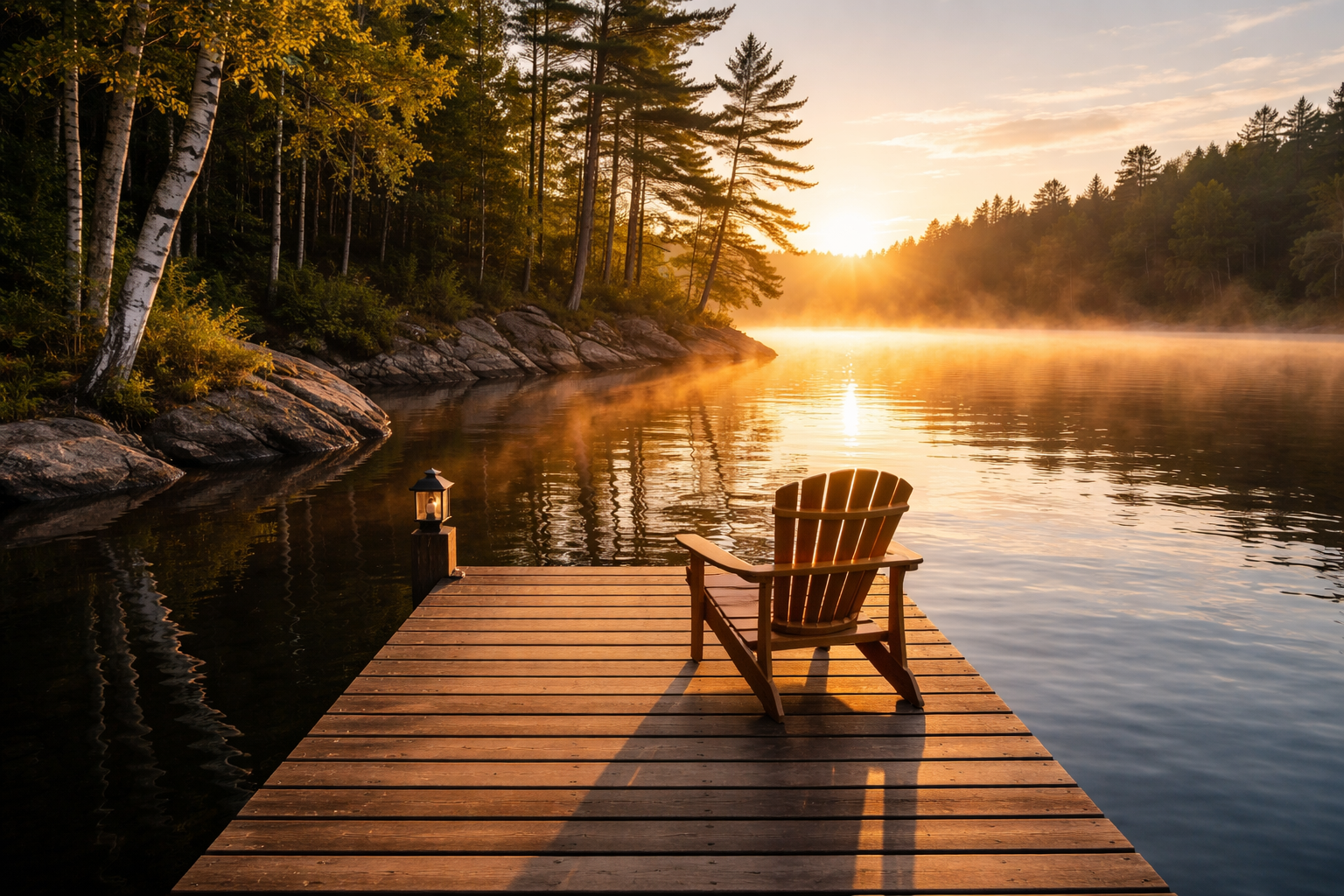 Lions Lookout Deep Water Launch boat ramp near huntsville, Ontario